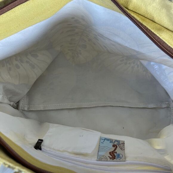 Paul Brent Beachy Tropical Leaf Print Canvas Bag - Picture 6 of 6